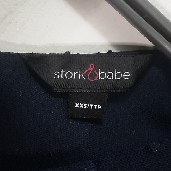 XXS | Stork & Babe | Polkadot Lace BabyDoll Summer Dress - Picture 6 of 7